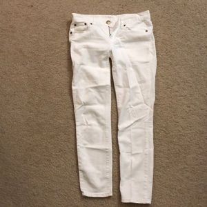 White J Crew Jeans - “Toothpick” Jeans